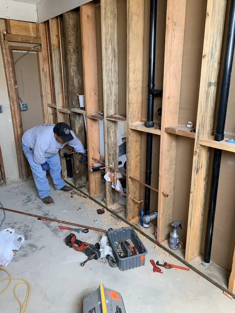 Commercial rough-in plumbing for Gas Line Repair in Black Rock